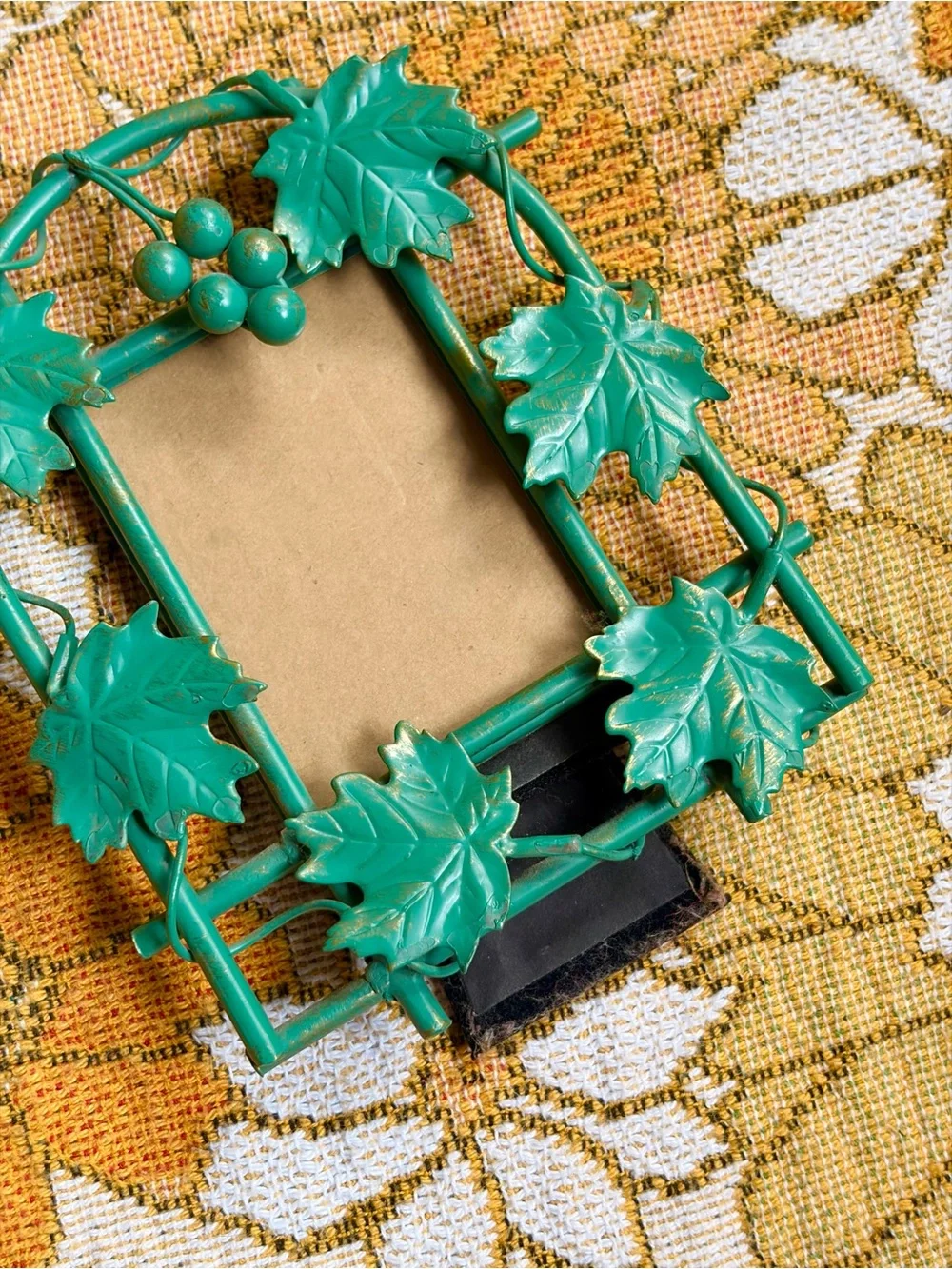 🍇🌿✨ Vintage Y2K Tuscan Grapevine Metal Frame ✨🌿🍇
